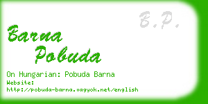 barna pobuda business card